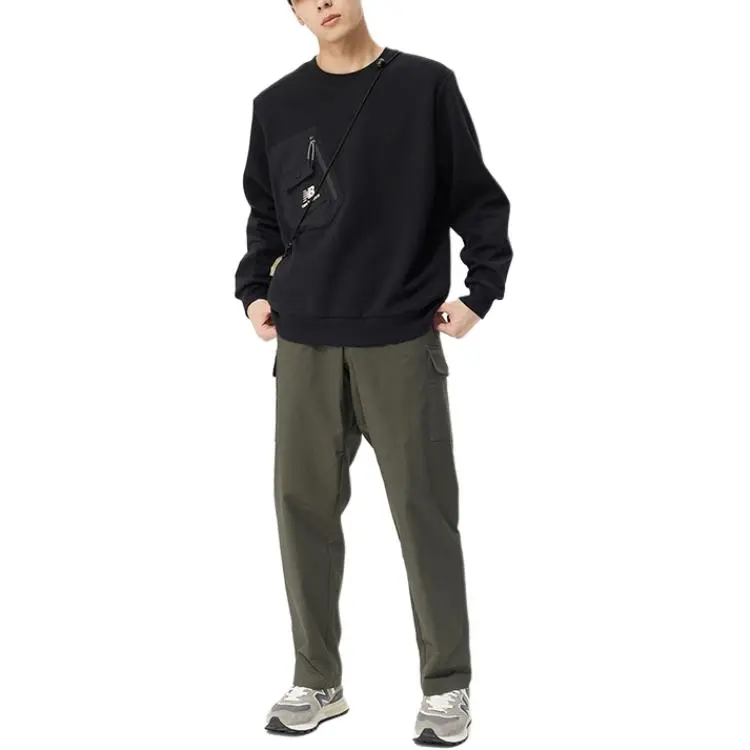 New Balance Sweatshirts Unisex Black-4