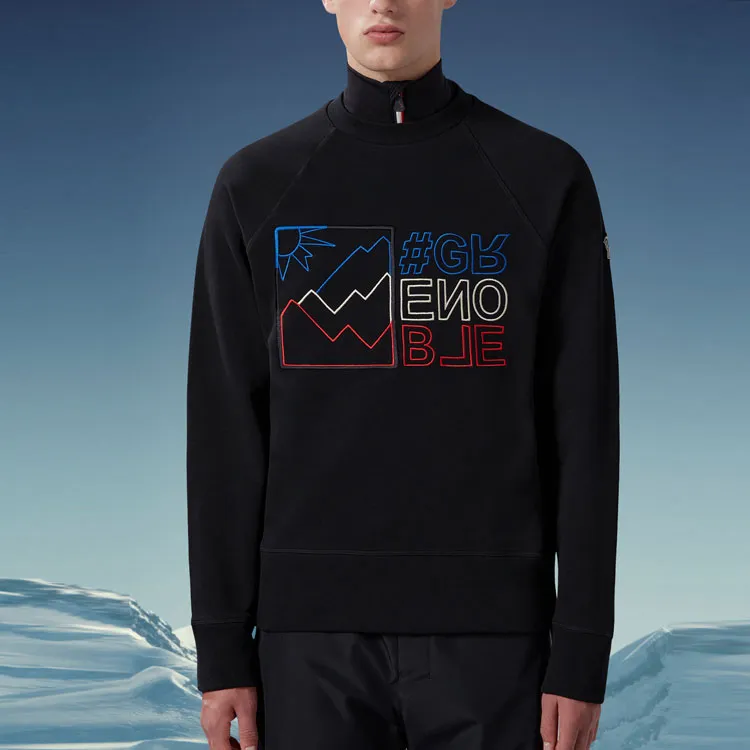 Moncler Grenoble Logo Embroidered Crewneck Sweatshirt-1