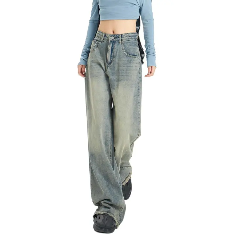Kazakhstan Jeans Women's Washed Blue-6