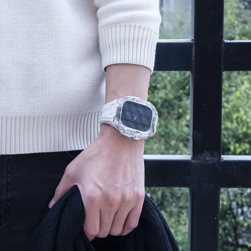 KVZUVUU Apple Compatibility Watch Band TPU Material-3