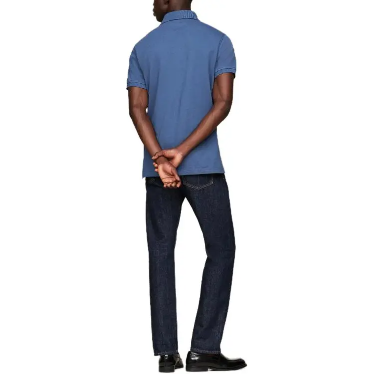 Tommy Hilfiger 1985 Organic Cotton Regular Fit Polo Polo Shirt Men's Blue-3