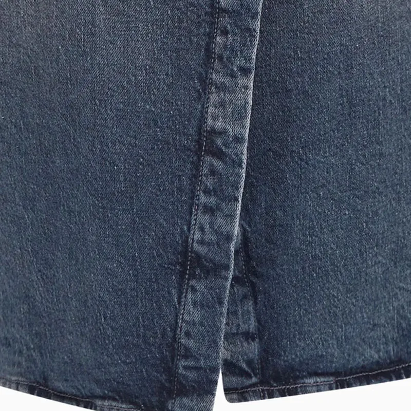ARMANI EXCHANGEAE SS25 Denim Long Skirt Women's Dark Blue-1