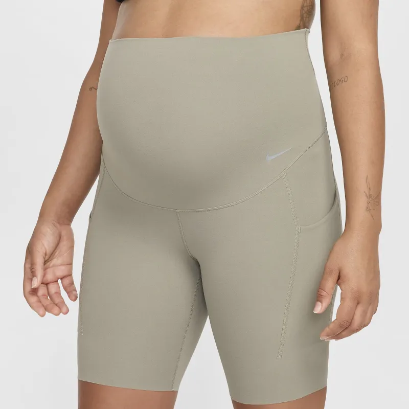 Nike Zenvy M Women's Gentle Support High Waisted 8' Biker Shorts With Pockets Maternity-1