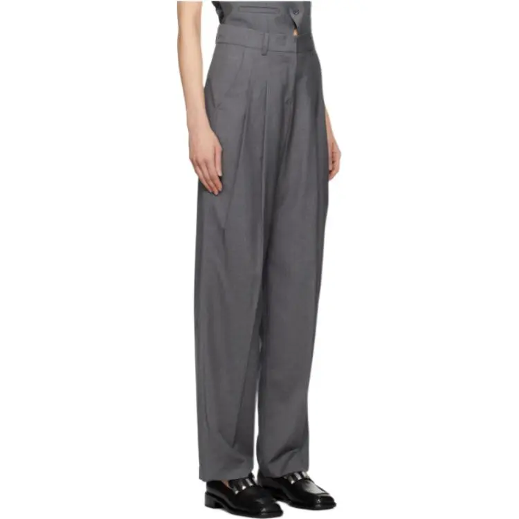THE FRANKIE SHOP Casual Pants Women's Dark Gray-2