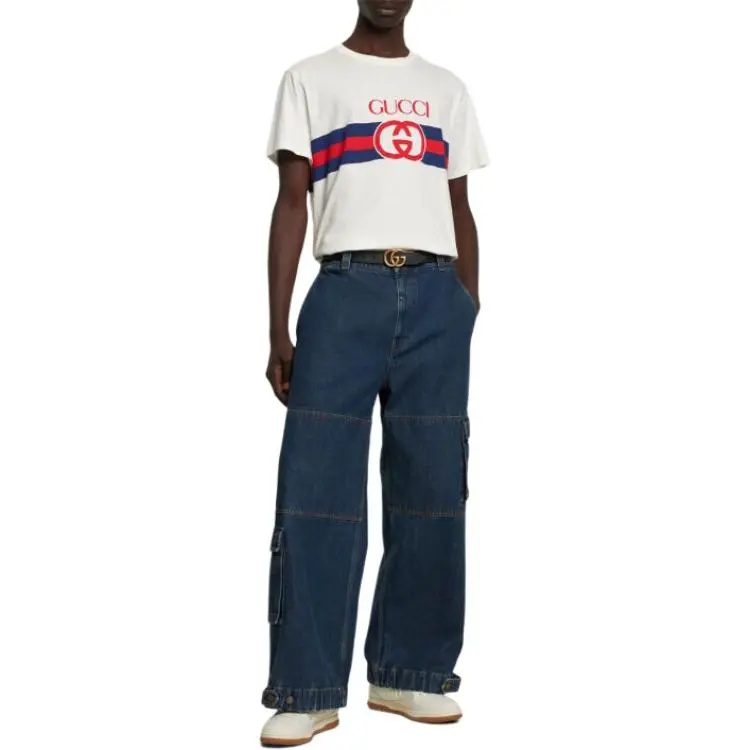 GUCCI T-Shirts Men White-3