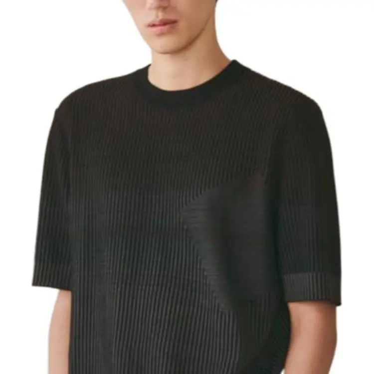 HERMES T Shirts Men Black-2