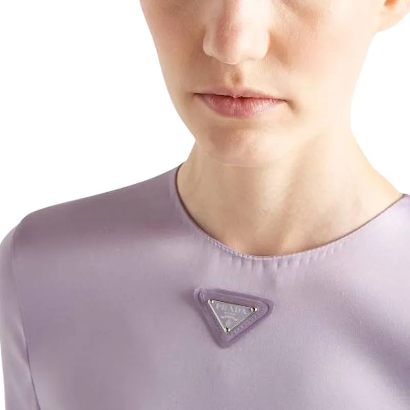 PRADA Long Sleeved Dress Women's Wisteria-1