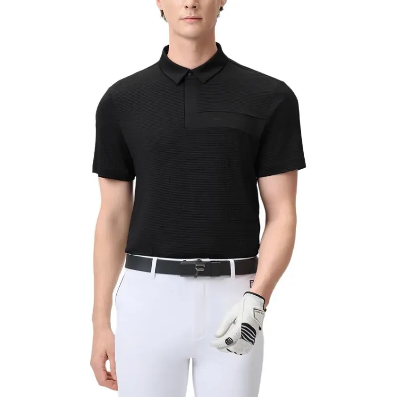 FILA Golf Series Polo Shirt Men's Pitch Black BK-1