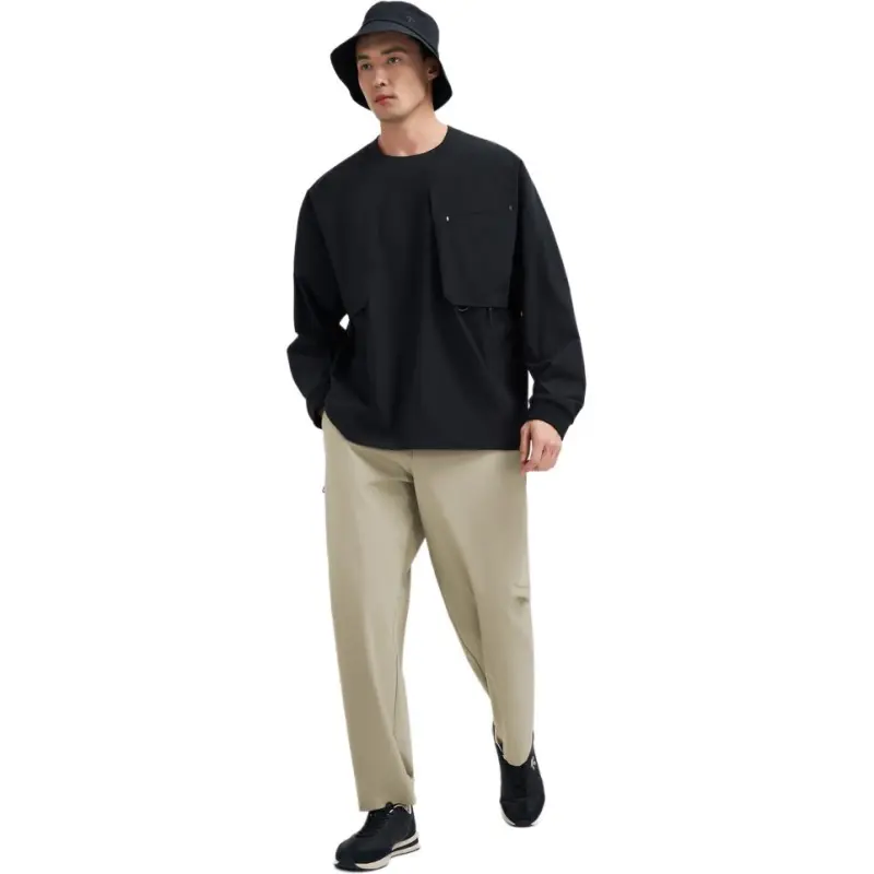DESCENTE BLEU Knitted Sweatpants Men's-1
