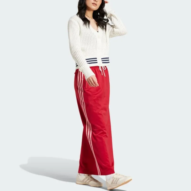Adidas Originals Casual Long Skirt Women's Red-3