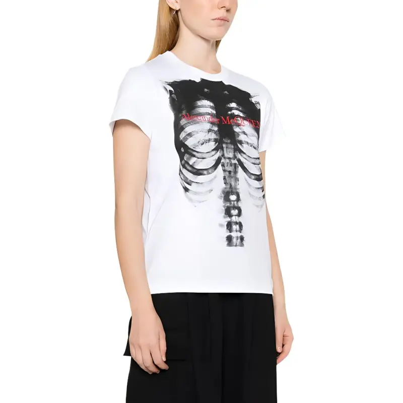 Alexander McQueen Ribcage Fitted T Shirt-3