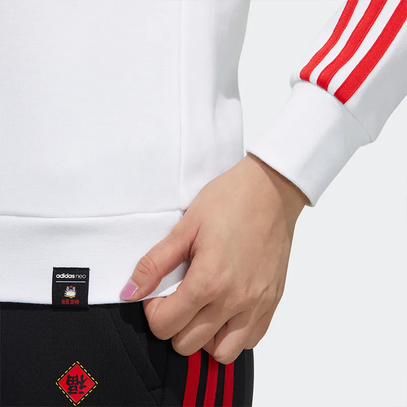 My King Mansleep X Adidas Neo Adidas Neo CNY Collection Sweatshirts Women's White-5