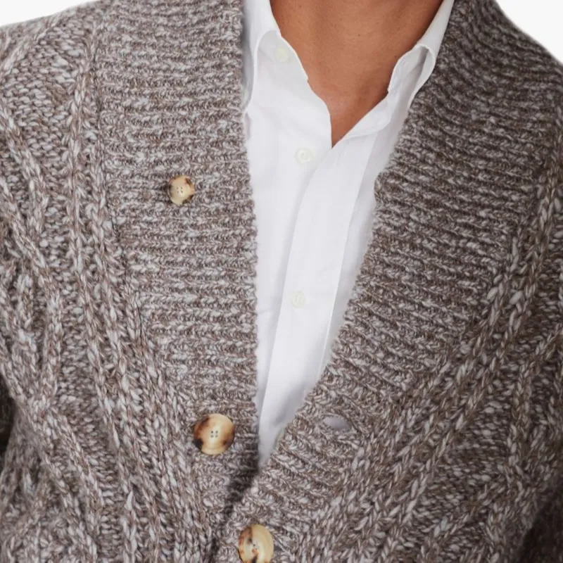 Brunello Cucinelli Cable Knitted Button Up Cardigan-4