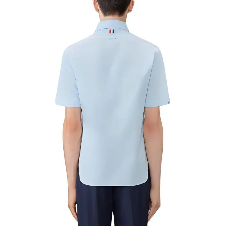 THOM BROWNE Short sleeve Poplin Shirt-2