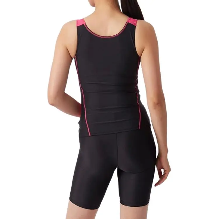 FILA Two Piece Swimsuit Women's Black Pink-1