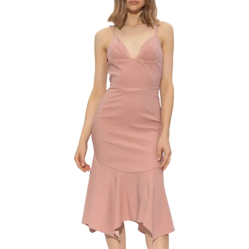 DSQUARED 2 Corset Style Midi Strappy Dress-1