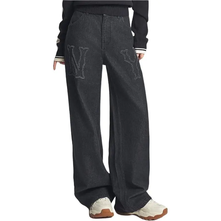MLB New York Yankees Denim Coopers Mega Jeans Women's Black-2