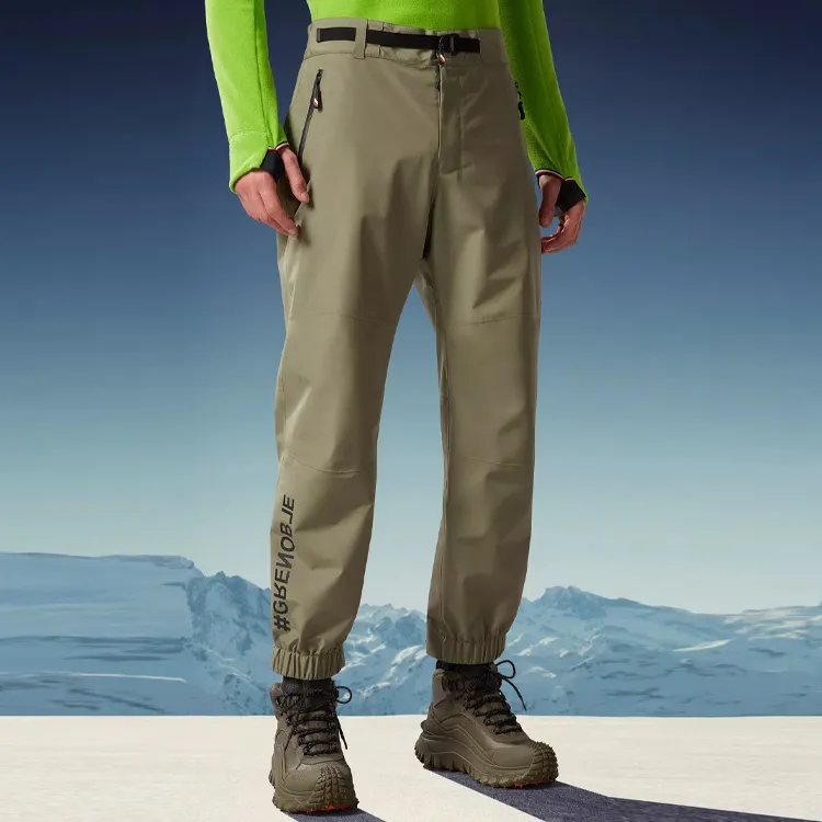 Moncler Grenoble Casual Pants Men Green-1