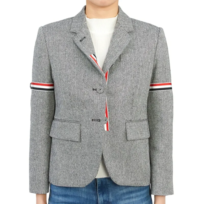 THOM BROWNE· Business Suits Coats Women's Gray-5