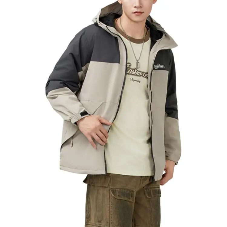 361° Jackets Coats Men's Sheep Wool White/Tranquil Gray-3