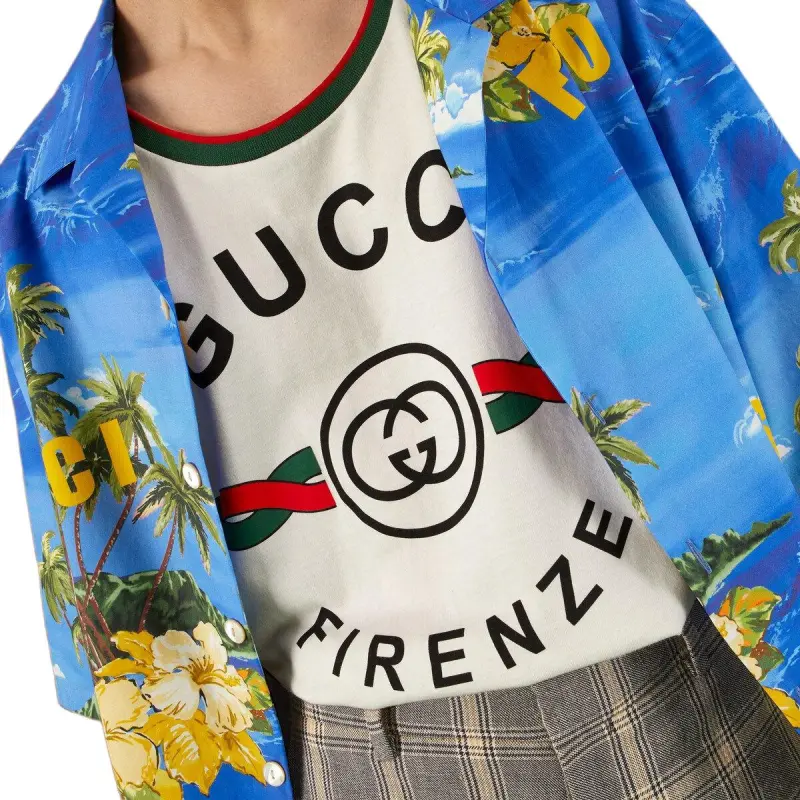 GUCCI 1921 Tank Tops Men White-4