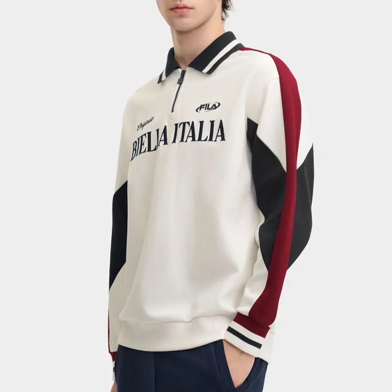 FILA Polo Shirt Men's Fresh Ivory-2