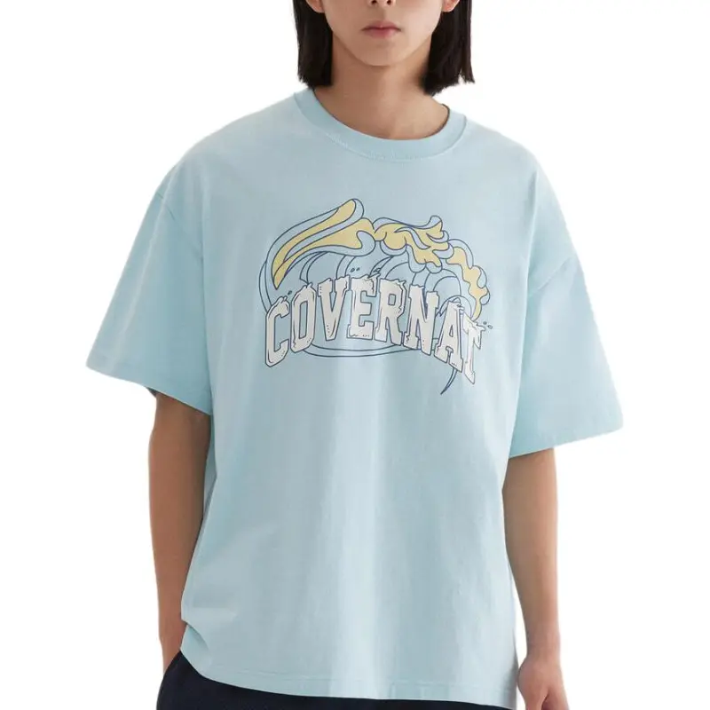 COVERNAT SS25 T Shirt Unisex Sky Blue-4