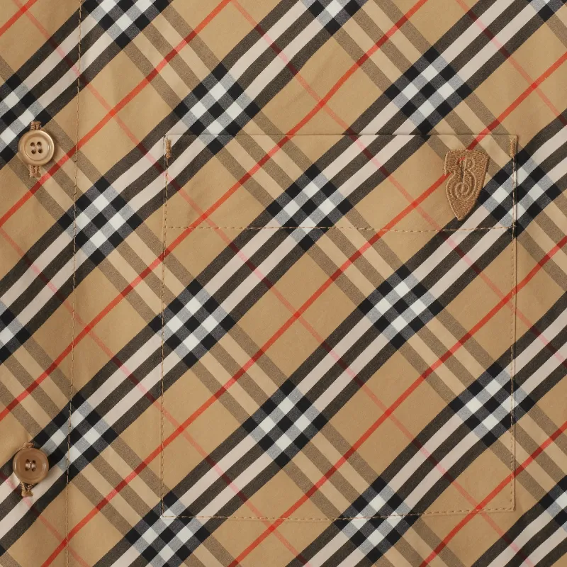 Burberry Cropped Shirt 'Sand'-4