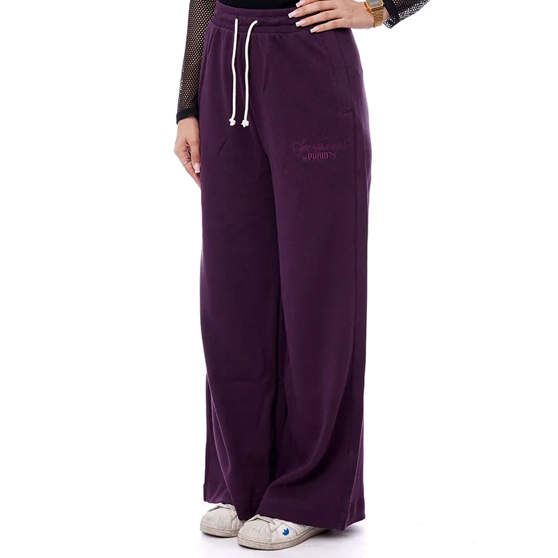 PUMA CLASSICS+ Casual Pants Women's Dark Purple-3
