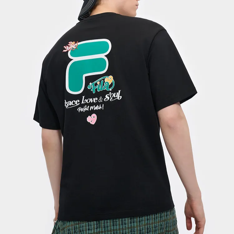 FILA FUSION FOB Series T Shirt Unisex Jet Black-3