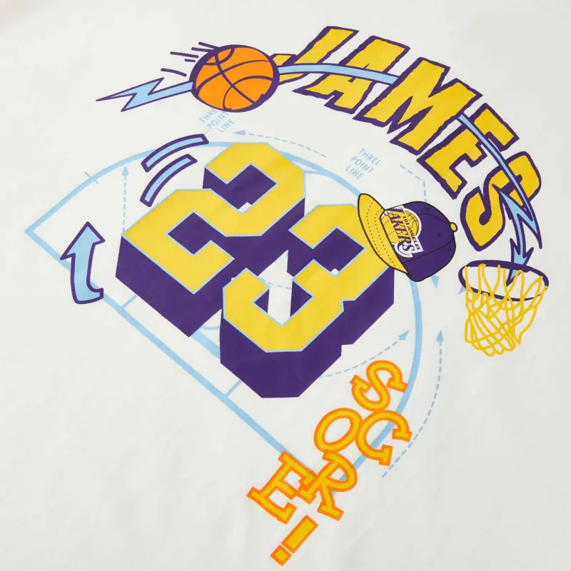 NBA Lakers T Shirts Unisex White-2