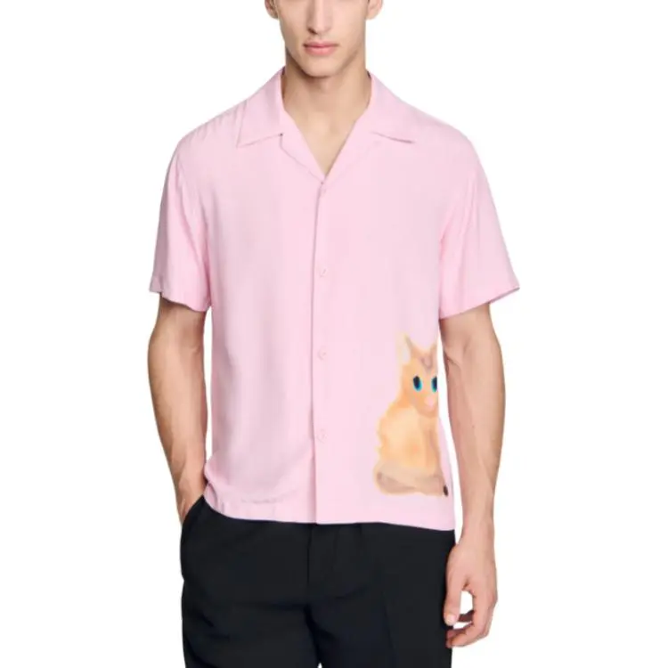 Sandro Shirts Unisex Pink-3