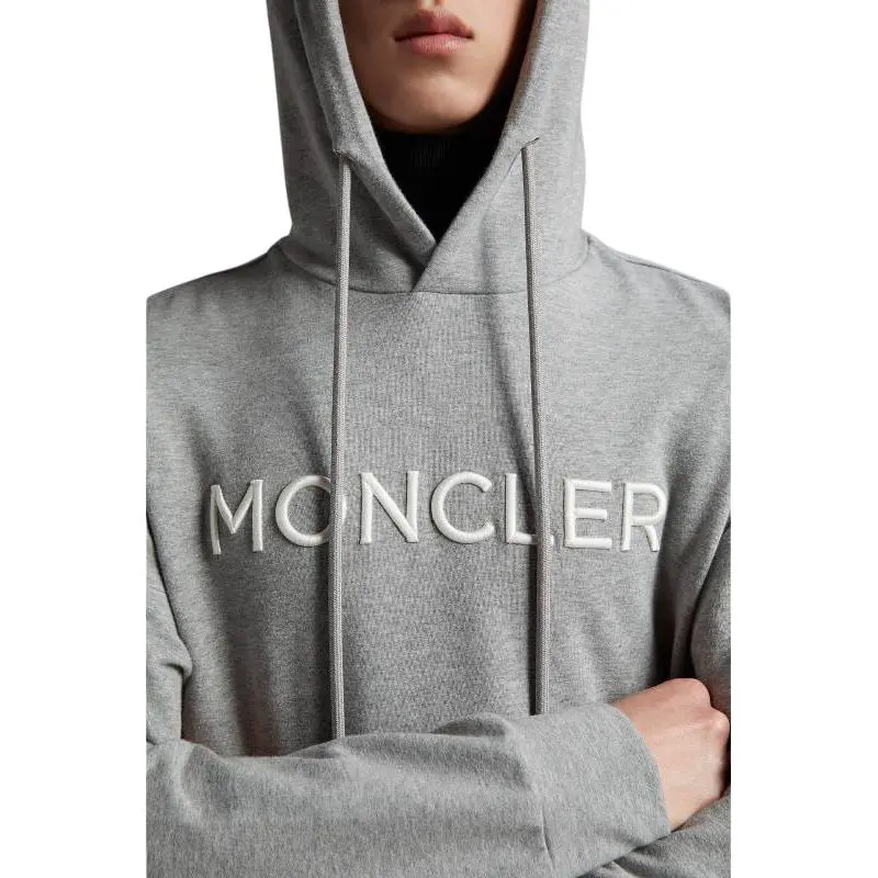 Moncler Logo print Drawstring Hoodie-4