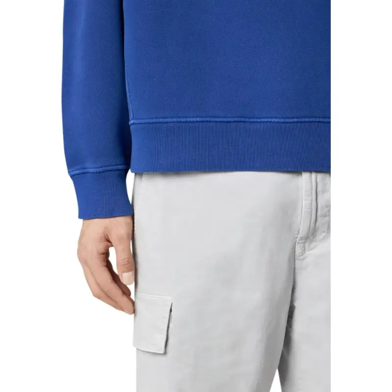 STONE ISLAND Organic Cotton Diagonal Fleece Crewneck-4