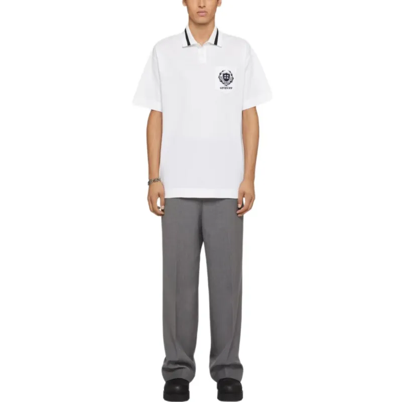 Givenchy Logo Embroidered Polo Shirt-1
