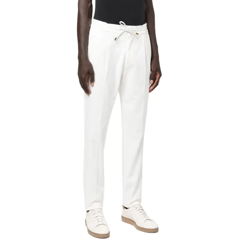Brunello Cucinelli Casual Pants Men White-3