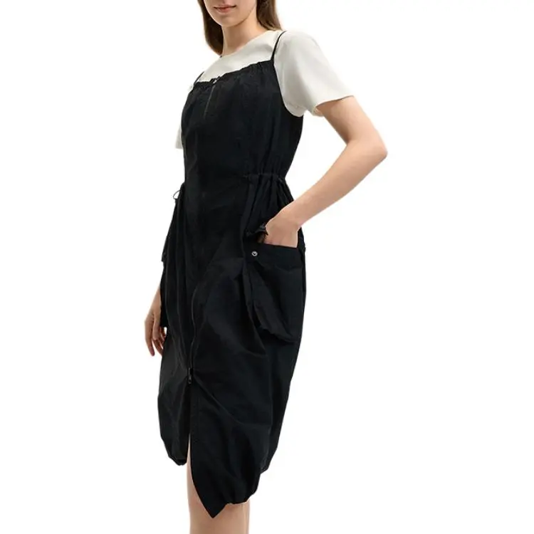 FILA Lifestyle Slip Dress Women's Jet Black-4