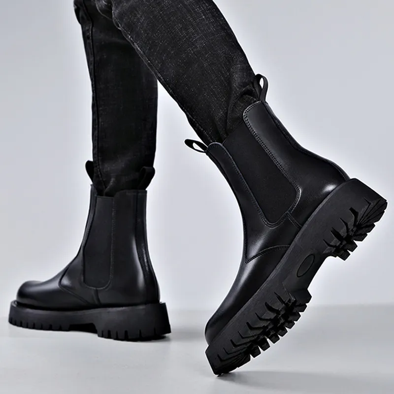 Journey Of Inspiration Crew Chelsea Boots Unisex Black-16