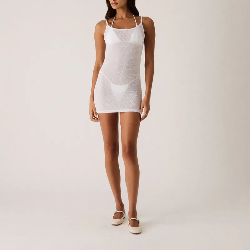 KITH SS24 Slip Dresses Women's White-3
