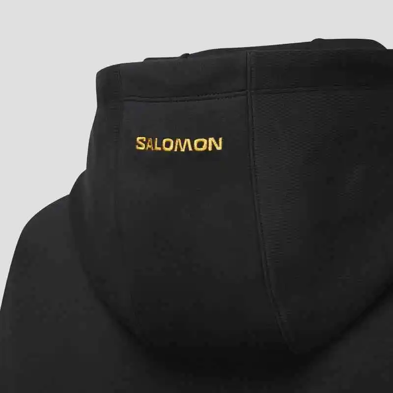 SALOMON Hoodie M Sweatshirt Men's Black-4