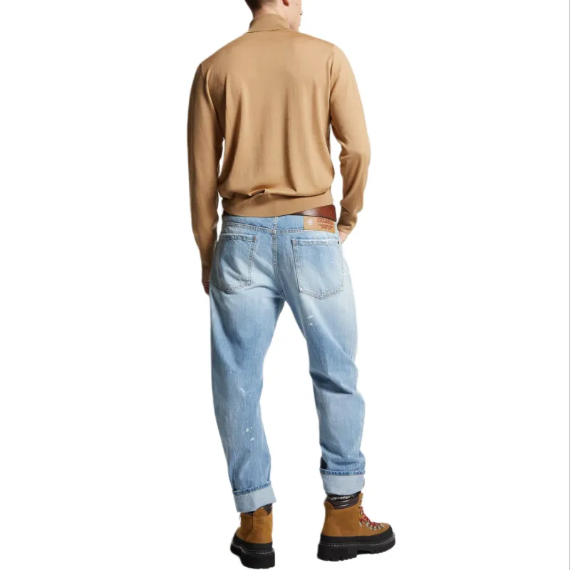 DSQUARED 2 Light Bleach Washed Big Brother Jeans-3