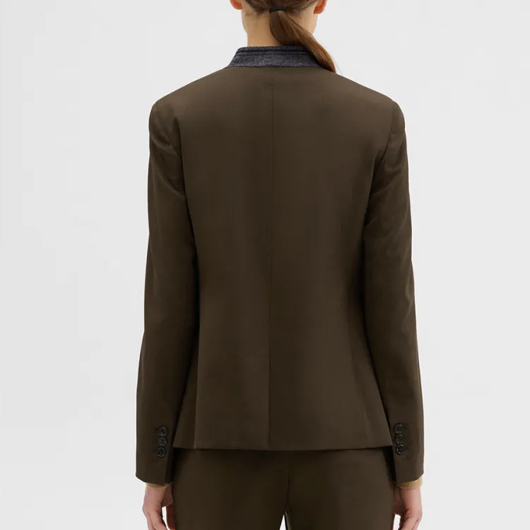 THEORY Business Suits Women's Brown D00-3