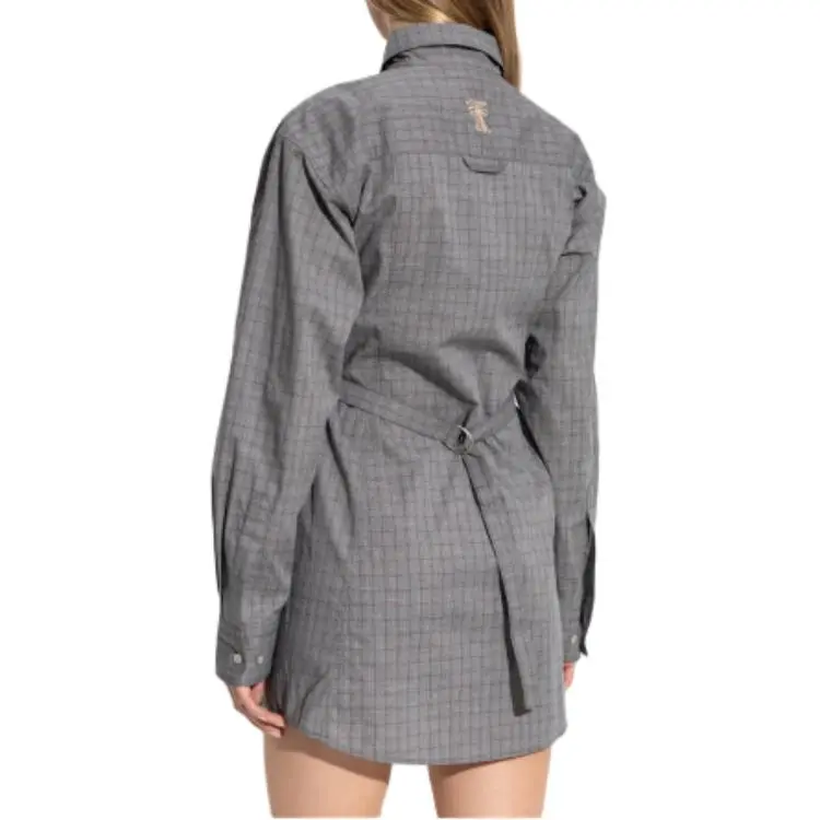 Acne Studios Long Sleeved Dresses Women's Gray-2
