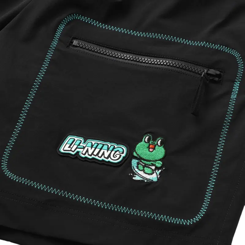 LiNing x LINE FRIENDS Sports Fashion Collection Sports Shorts Unisex Black-2