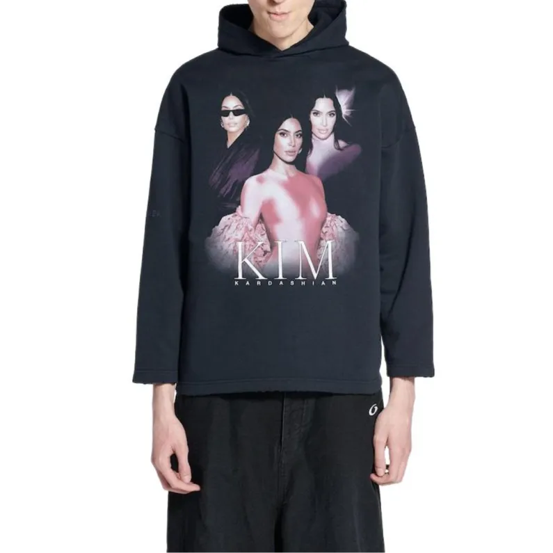 Balenciaga Sweatshirt Loose Fit Unisex Blue-3