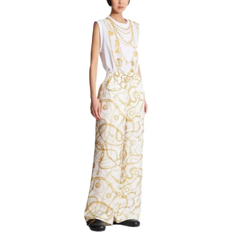 BALMAIN Silk Trousers-3