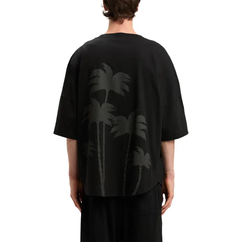 PALM ANGELS Logo Detailed Crew Neck T Shirt-2