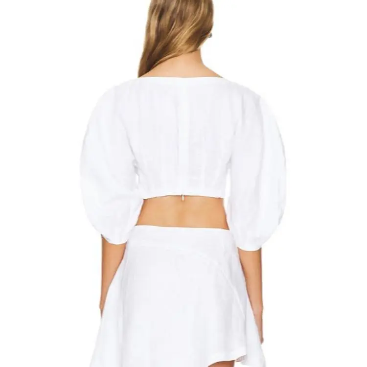 FAITHFULL THE BRAND Crop Tops Women's White-1