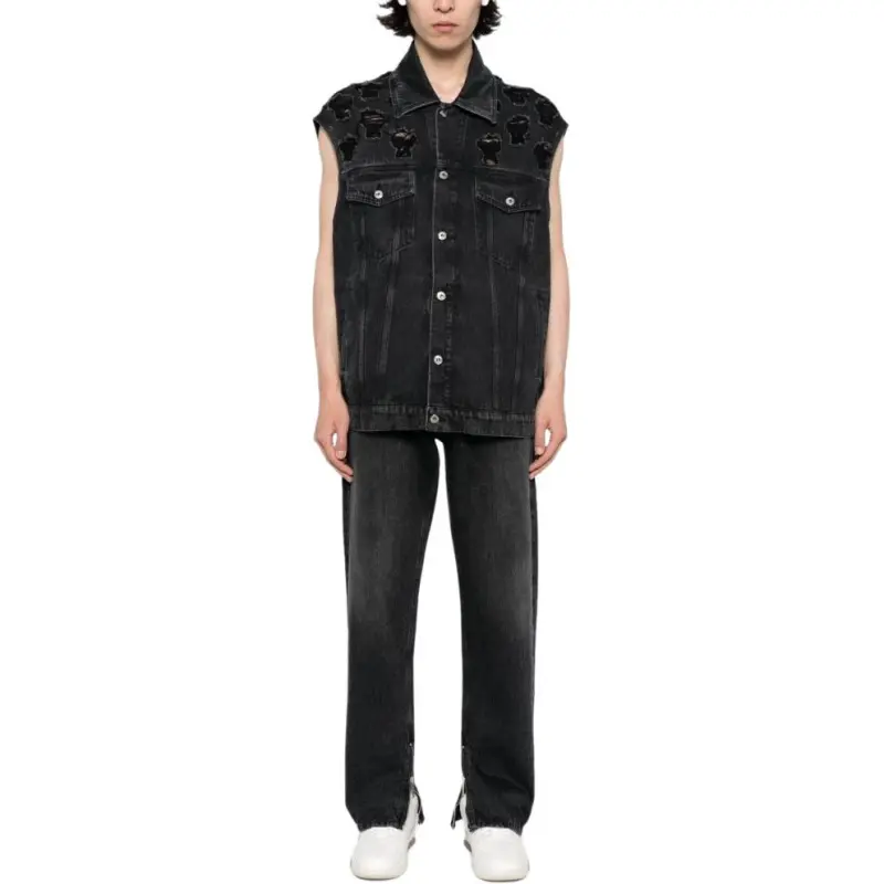 OFF WHITE Zip detail Straigh leg Jeans-2