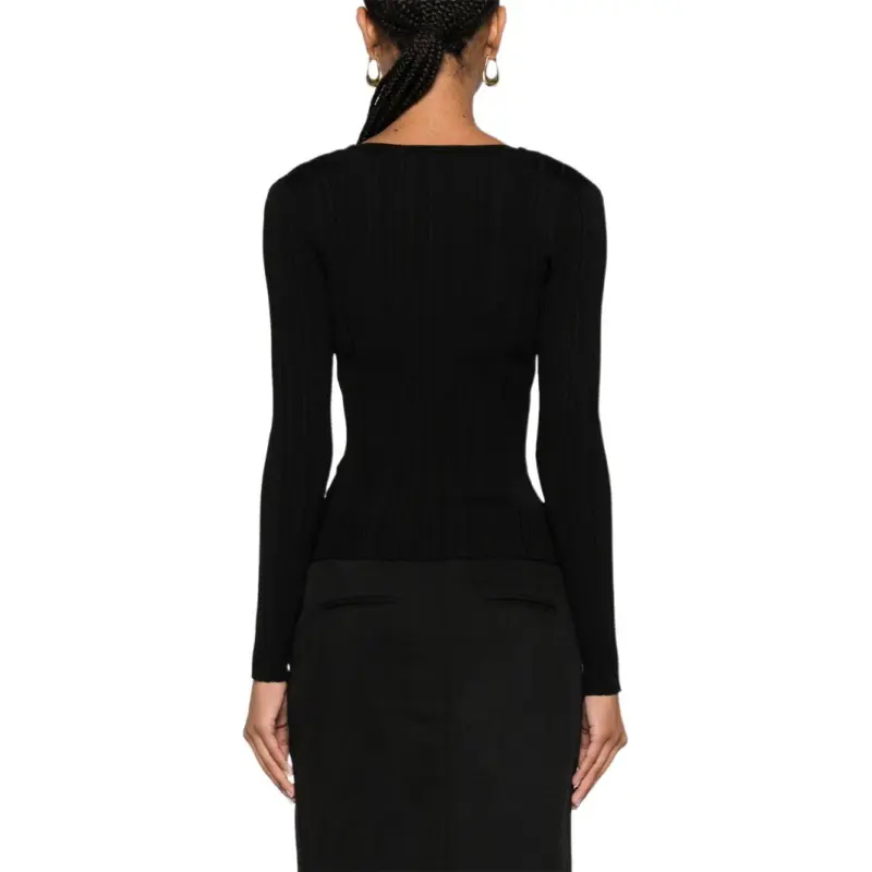 Self-portrait Embellished Knitted Top-3